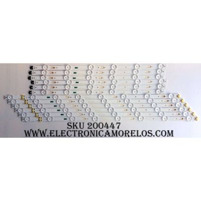 KIT DE LED´S PARA TV (12 PIEZAS) / SAMSUNG BN96-40097A / BN96-40098A / S_5U75_55_FL_R6_REV1.5_150514 / S_5U75_55_FL_L8_REV1.5_150514 / LM41-00135A / LM41-00136A PANEL CY-GK055HGAV5H JW47 / UN55MU6290FXZA AA02 